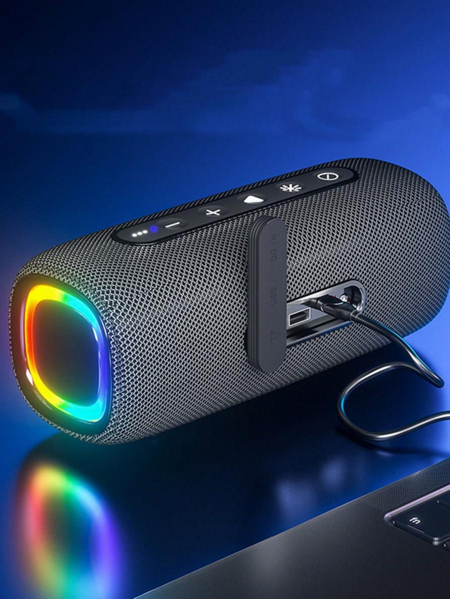 Portable Waterproof Bluetooth Speaker with RGB Light Subwoofer