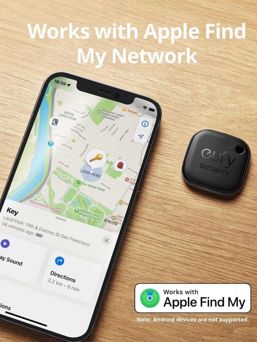 Eufy Security SmartTrack Link Bluetooth Tracker 2 Pack Black