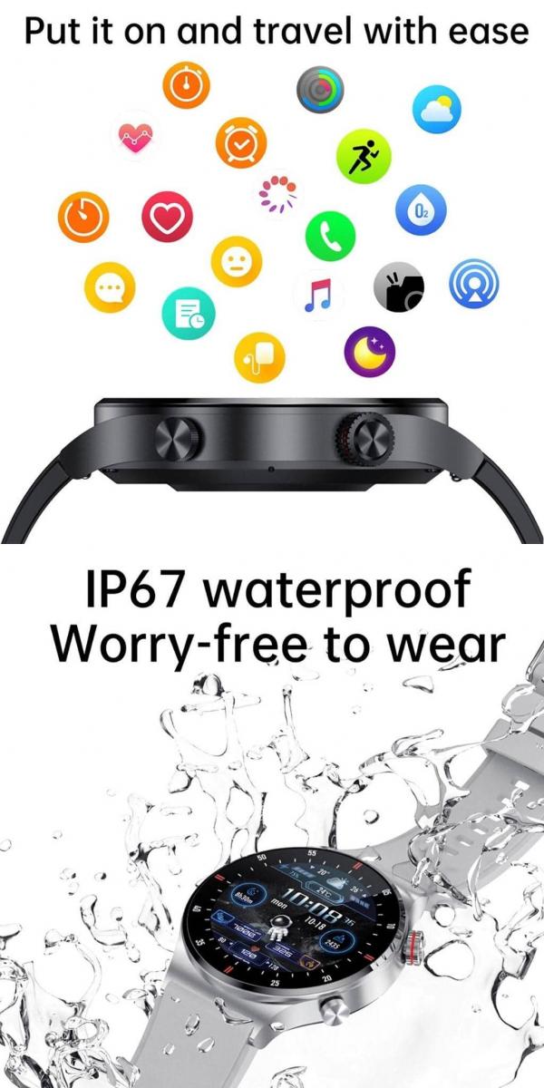 Bluetooth Smart Watch Waterproof HD Touch Screen for Android iOS