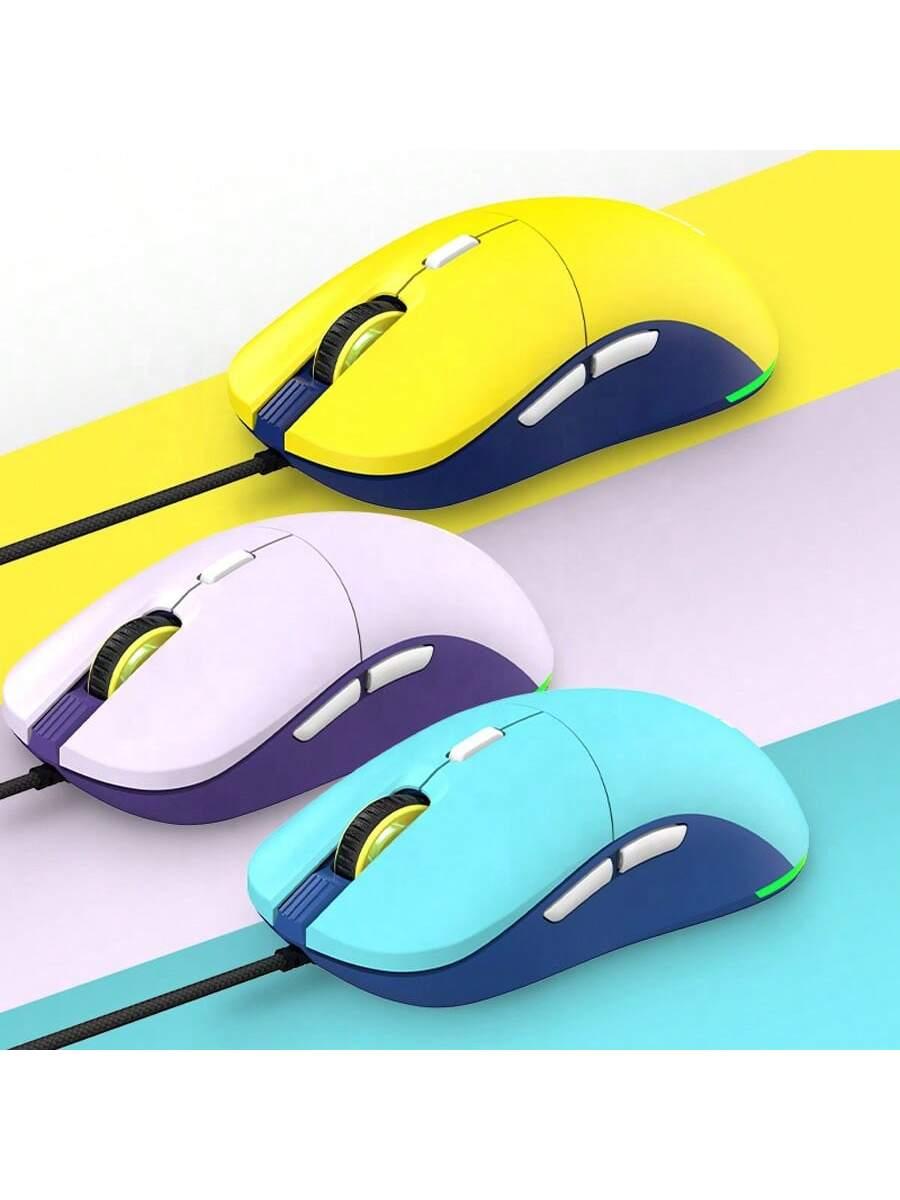 FirstBlood F15 RGB Lightweight Wired Gaming Mouse with DIY Back Cover