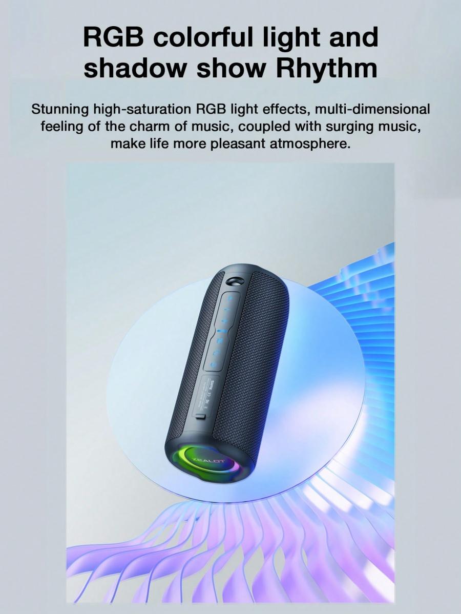 Zealot S49 Pro Portable Wireless Speaker with Surging Bass 20W