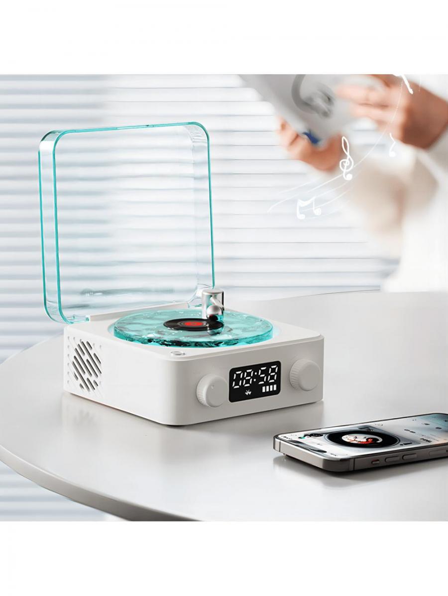 Retro-Bluetooth-Lautsprecher mit weißem Rauschen, RGB-Lichtern und TF-Karten-Unterstützung