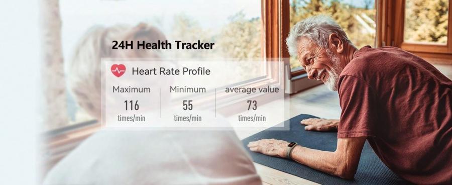 Morepro HM18 Fitness-Smartwatch für Damen mit Gesundheits-Tracking-Funktionen