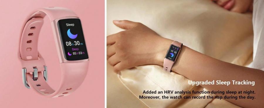 Morepro HM18 Fitness-Smartwatch für Damen mit Gesundheits-Tracking-Funktionen
