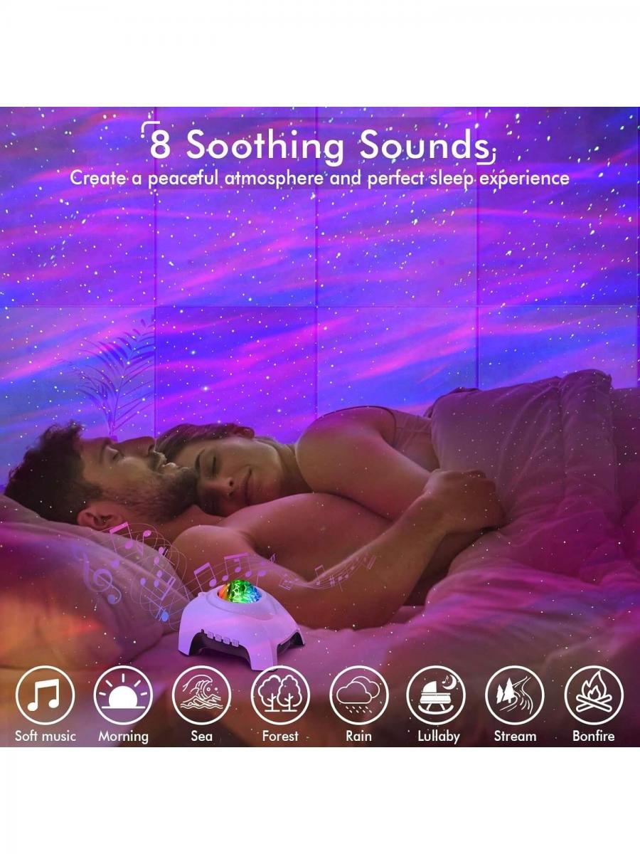 Galactic Star Projector Bluetooth Speaker Night Light for Kids Adults