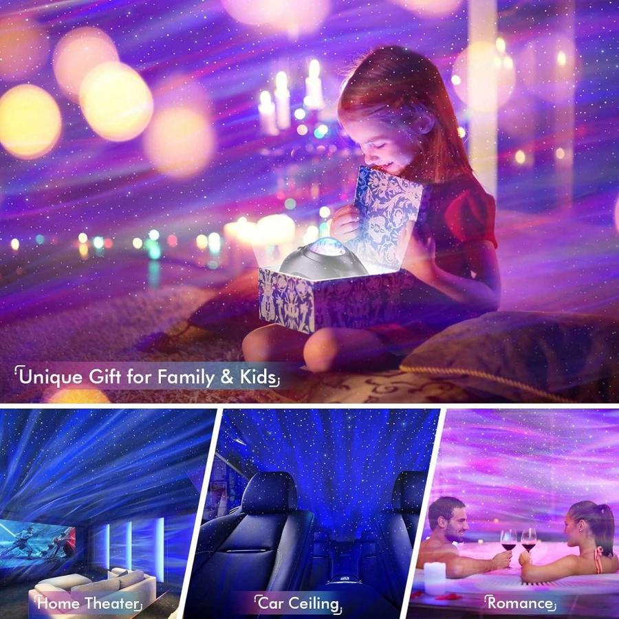 Galactic Star Projector Bluetooth Speaker Night Light for Kids Adults