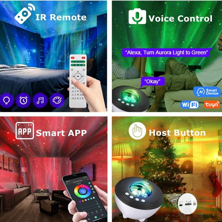 Smart Galaxy Light Projector with APP Control and Bluetooth Speaker
