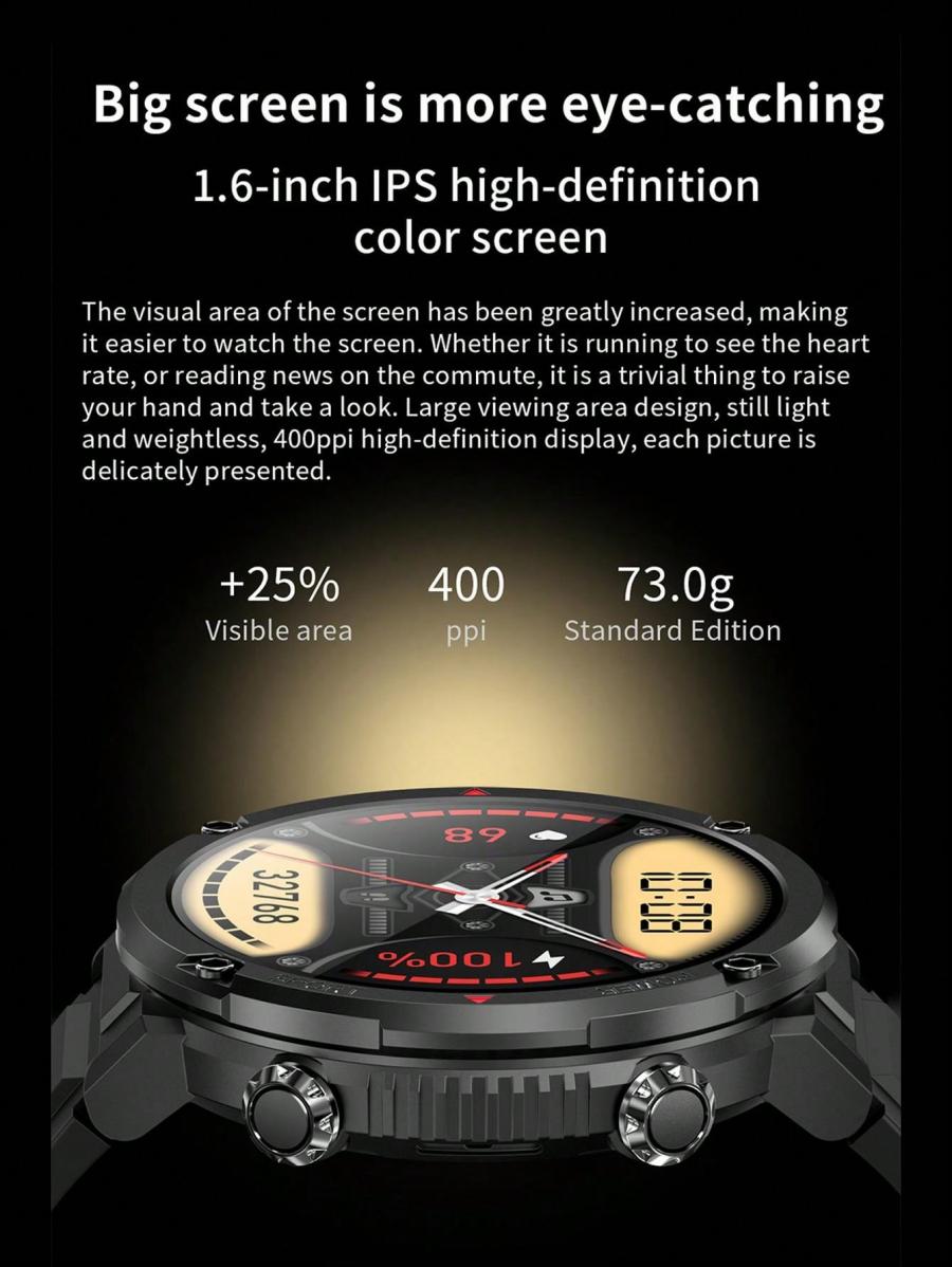 LIGE Smart Watch with Voice Call Health Monitoring and Sports Modes