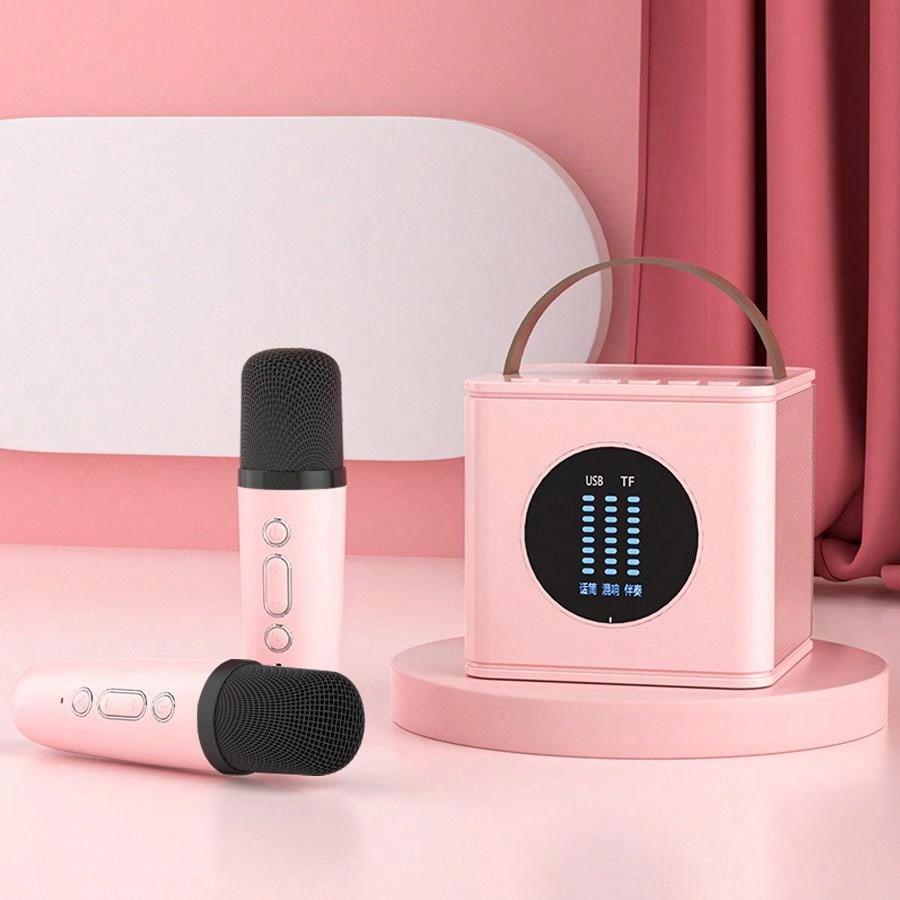 L2 Portable Karaoke Machine with Wireless Microphone and Voice Change