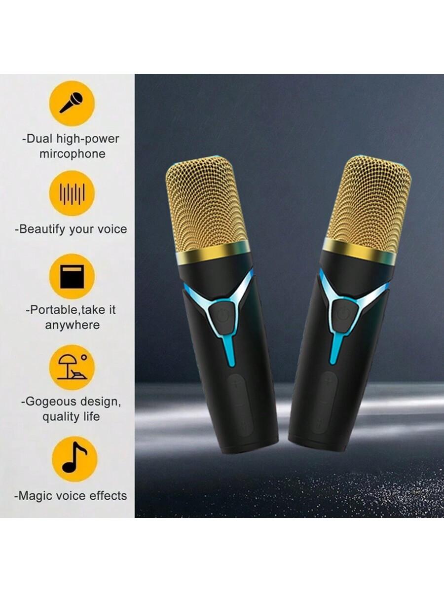 2024 Wireless Karaoke Microphone Speaker Portable Audio System
