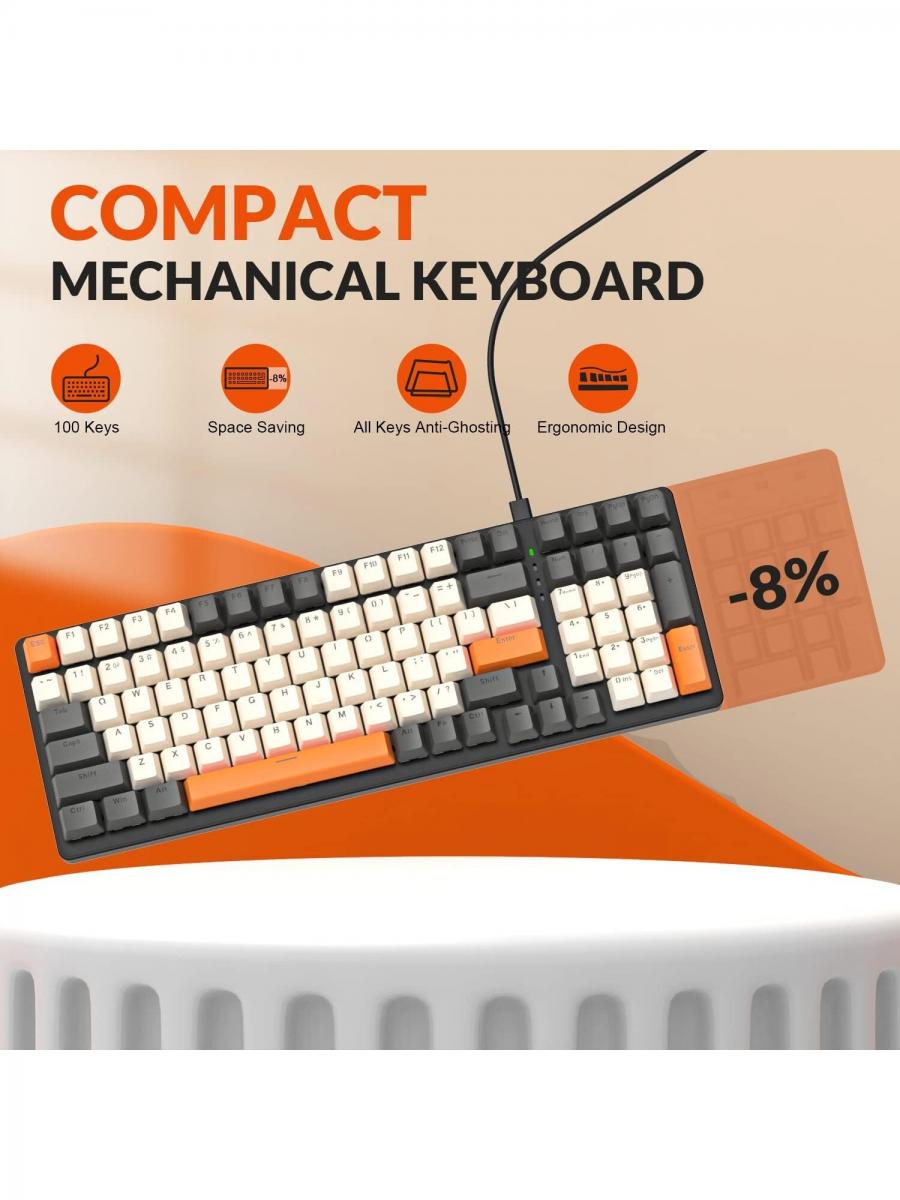 Mechanische Chroma RGB-Gaming-Tastatur mit Nummernblock und Anti-Ghosting