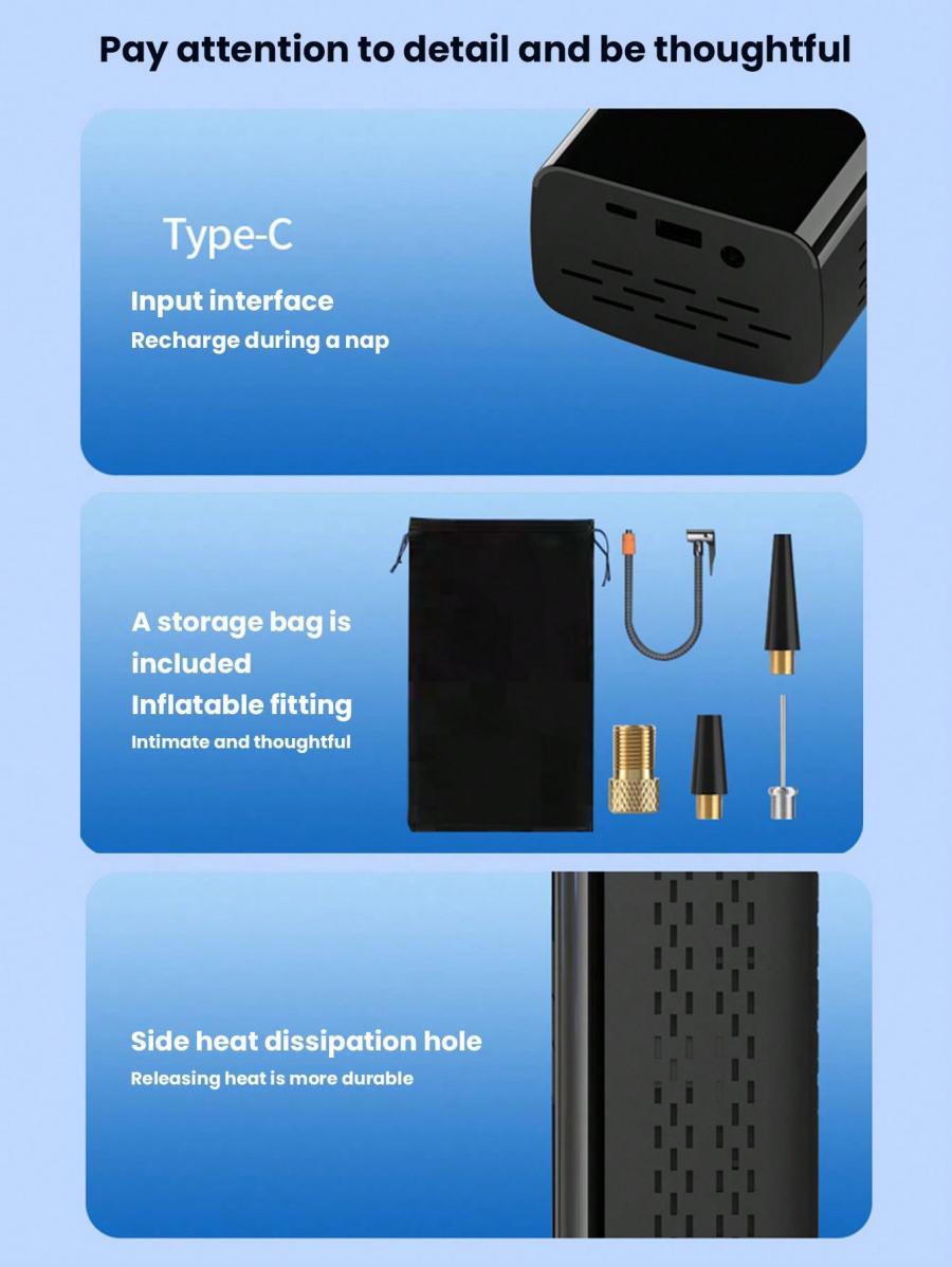 Portable Wireless Air Pump One Piece Inflator