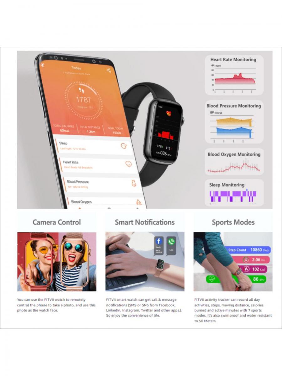 MorePro Women Smart Watch with Health Sports Tracking and Calling