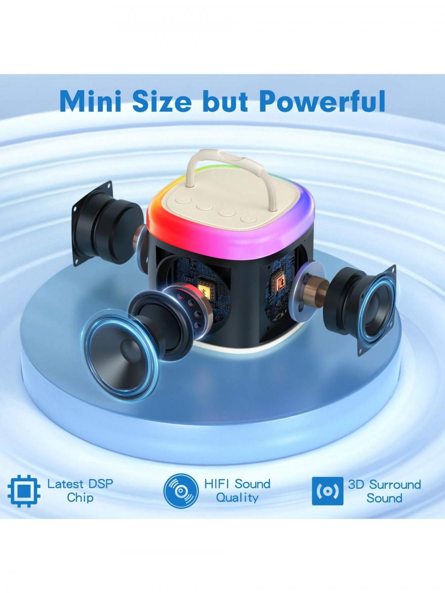 JYX Portable Bluetooth Karaoke Speaker with Wireless Microphone