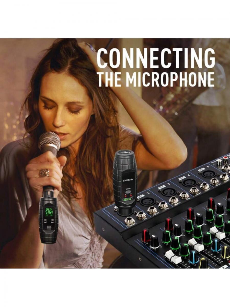Lmbgm A2 Professional Dynamic UHF Wireless Microphone System