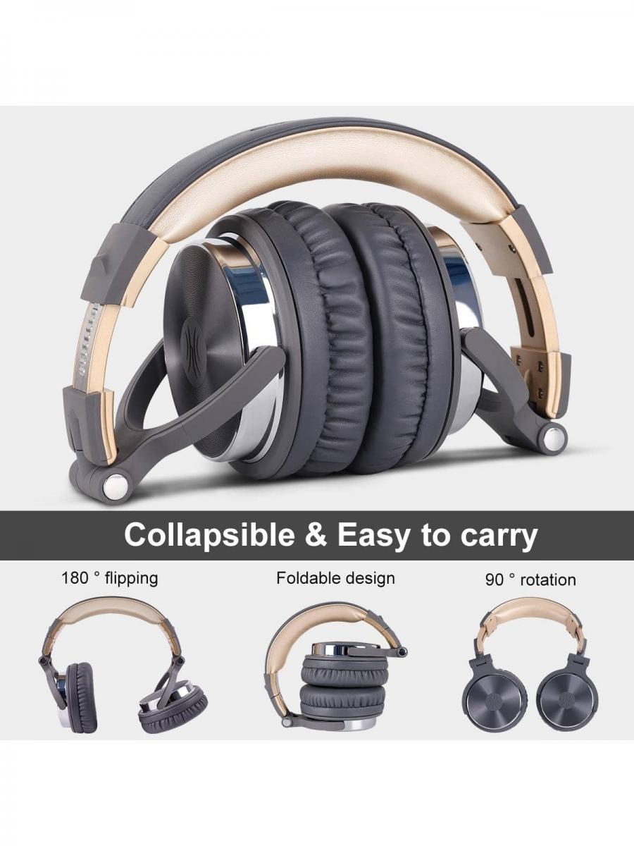 OneOdio Wired Over Ear Headphones with Mic HiFi Sound Gray