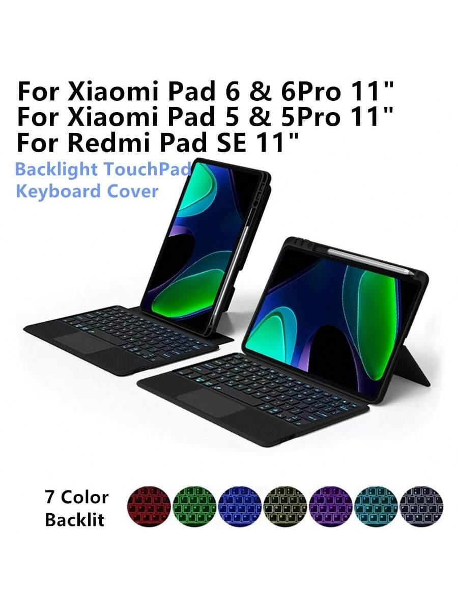 Backlight Magic Keyboard Case for Xiaomi Pad 6 5 Redmi Pad SE 11 Inch