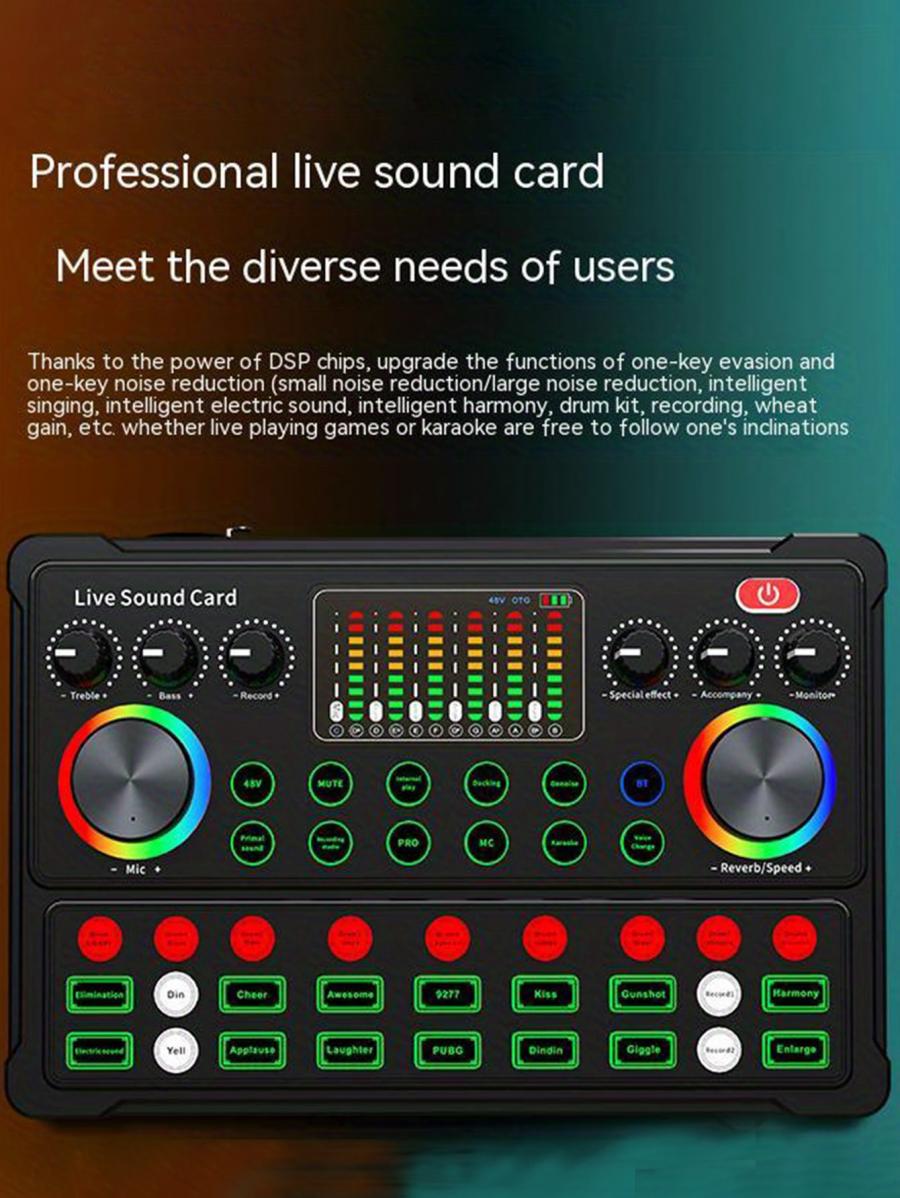 BM800 Podcast Equipment Bundle with M3 Sound Card Voice Changer