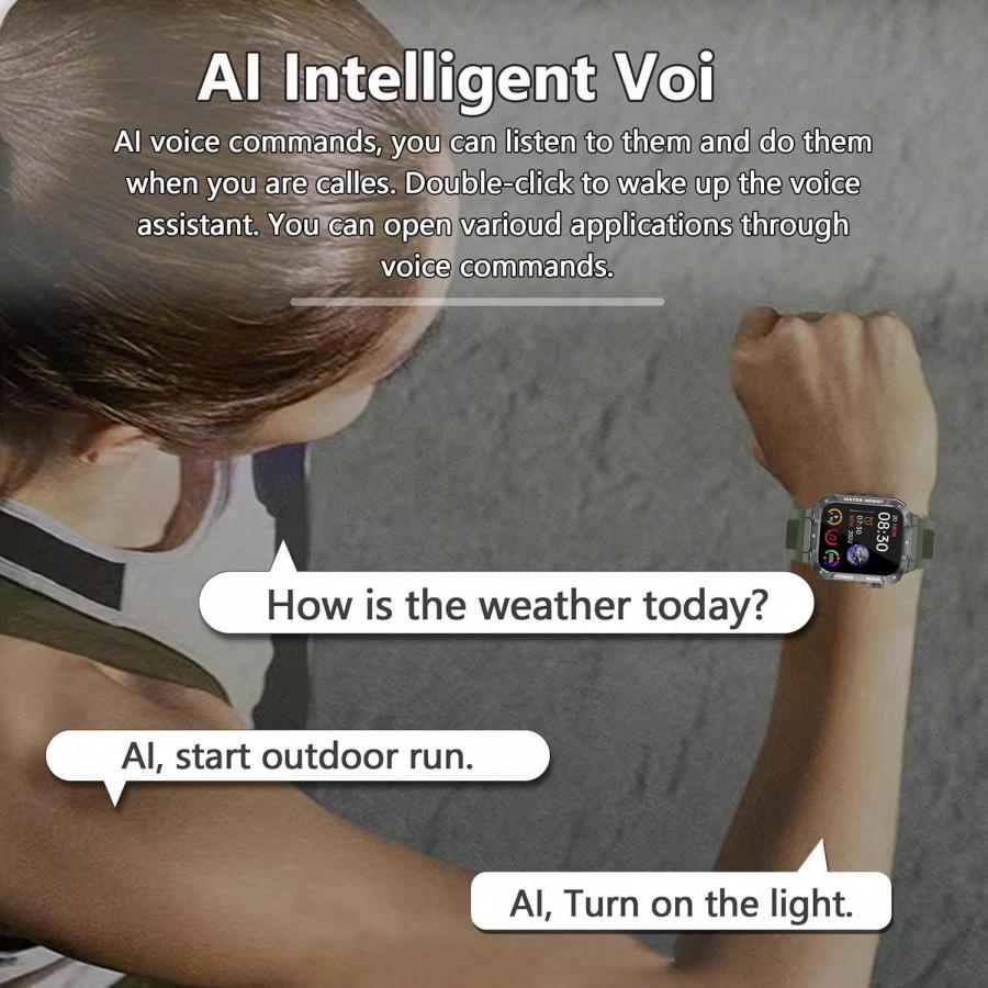 Outdoor Sports Smartwatch for Men and Women with Health Tracking Features