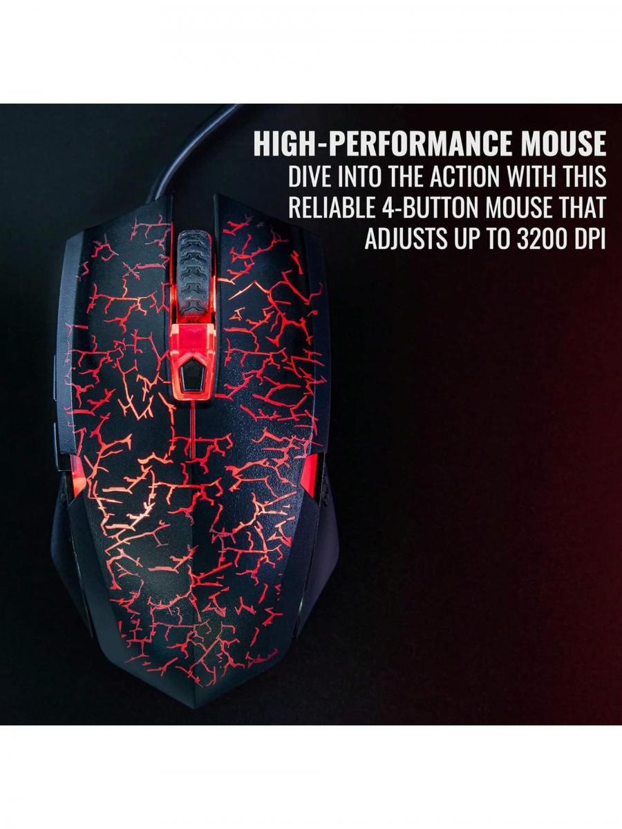 RITZ GEAR 4 в 1 комплект для игрового ПК со светодиодной подсветкой