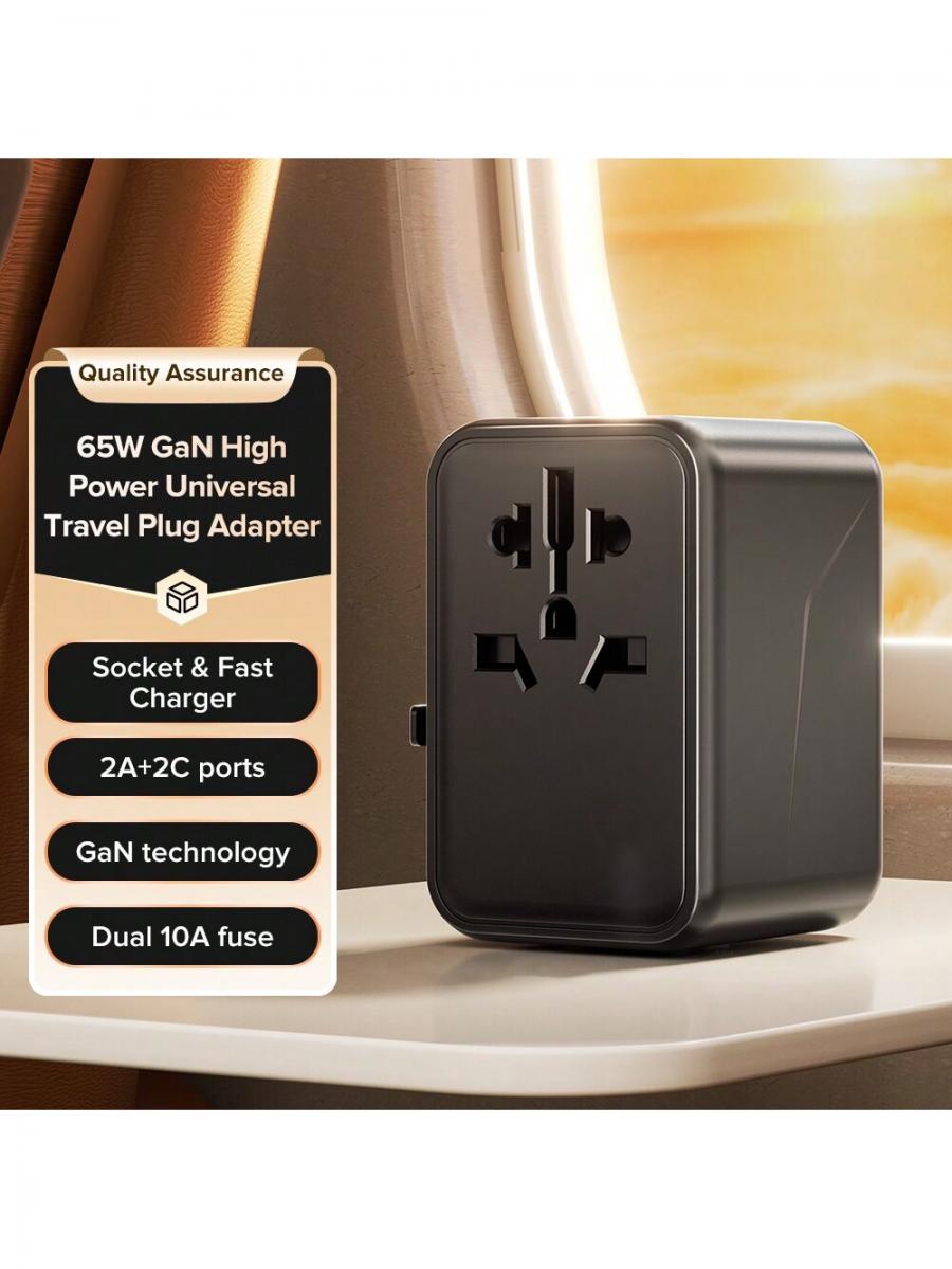 Llano PD65W Universal Travel Plug Adapter Quick Charge AC Charger
