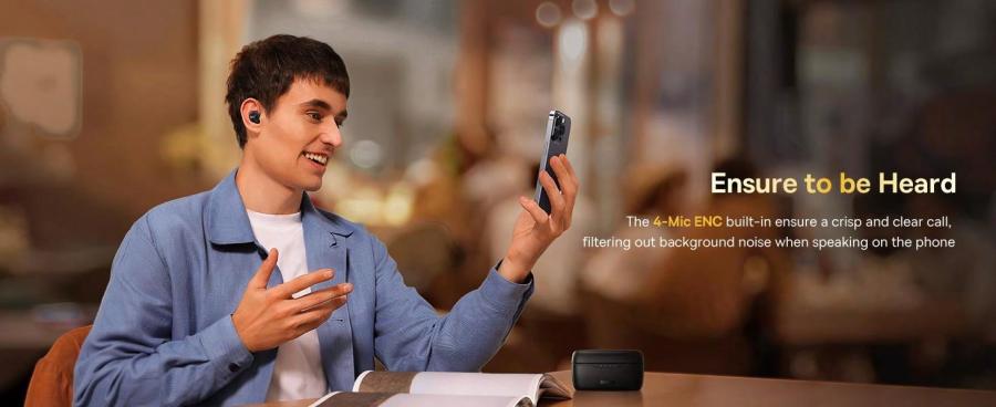 Baseus Bowie MA10 Wireless Earbuds Active Noise Cancelling 140H Playtime