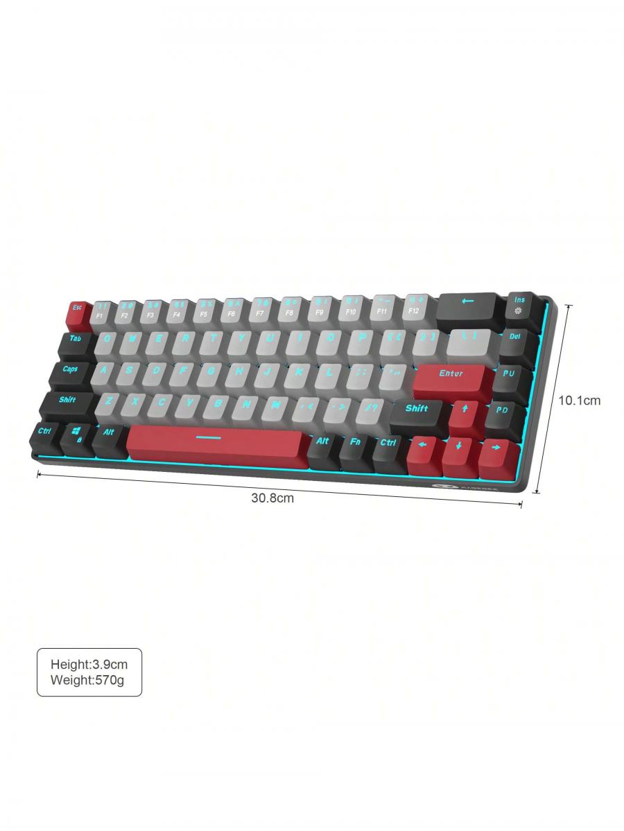 MageGee Box 65 Compact Gaming Mechanical Keyboard with LED Backlit
