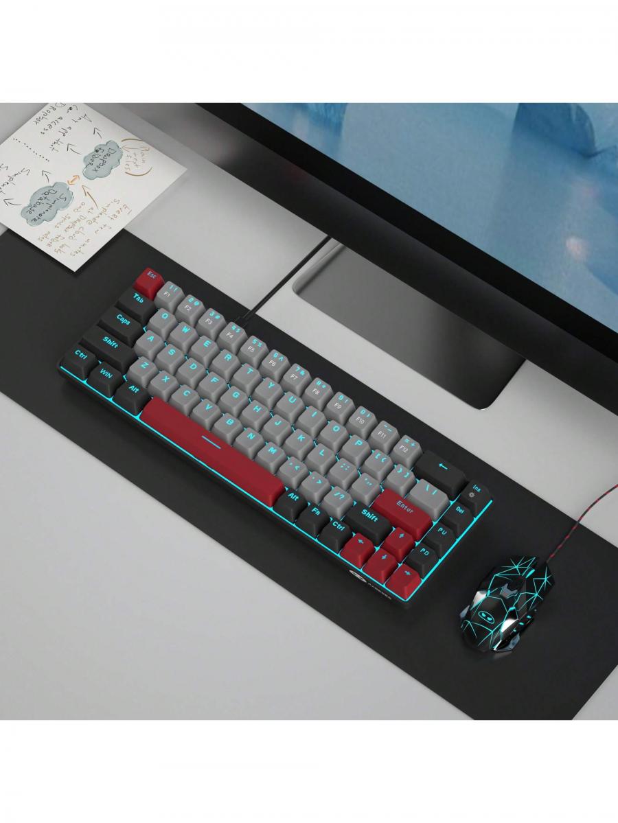 MageGee Box 65 Compact Gaming Mechanical Keyboard with LED Backlit