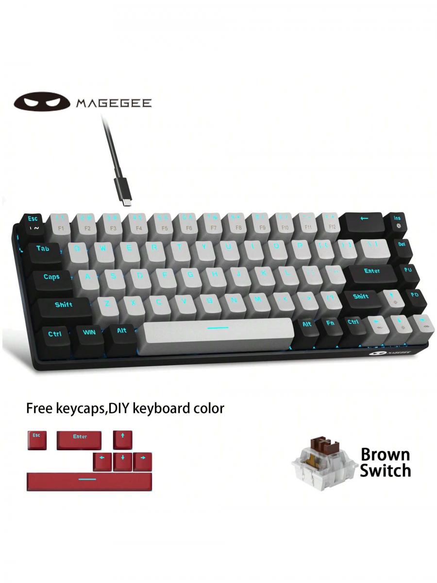 MageGee Box 65 Compact Gaming Mechanical Keyboard with LED Backlit