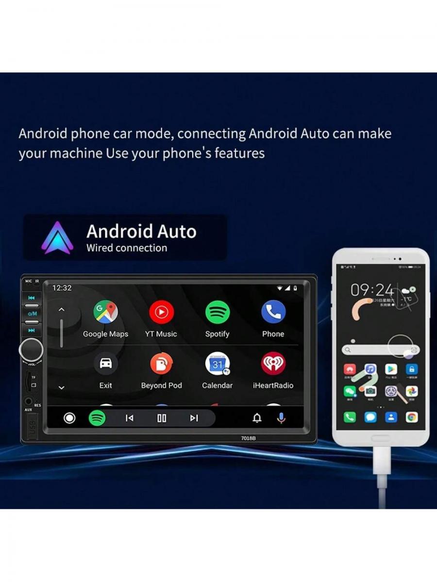 Acodo 7inch Touch Screen Carplay Bluetooth MP5 Radio Player
