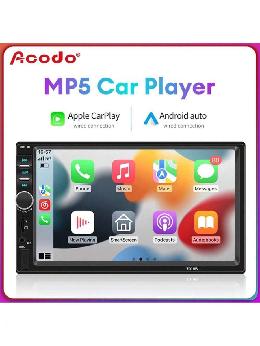 Acodo 7inch Touch Screen Carplay Bluetooth MP5 Radio Player