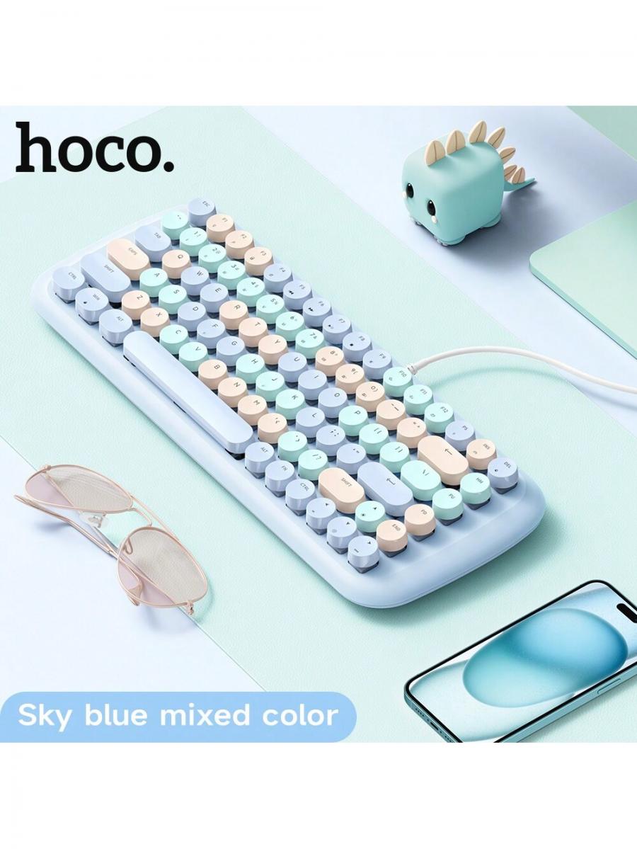 Retro RGB Wired Mechanical Gaming Keyboard for Office Use