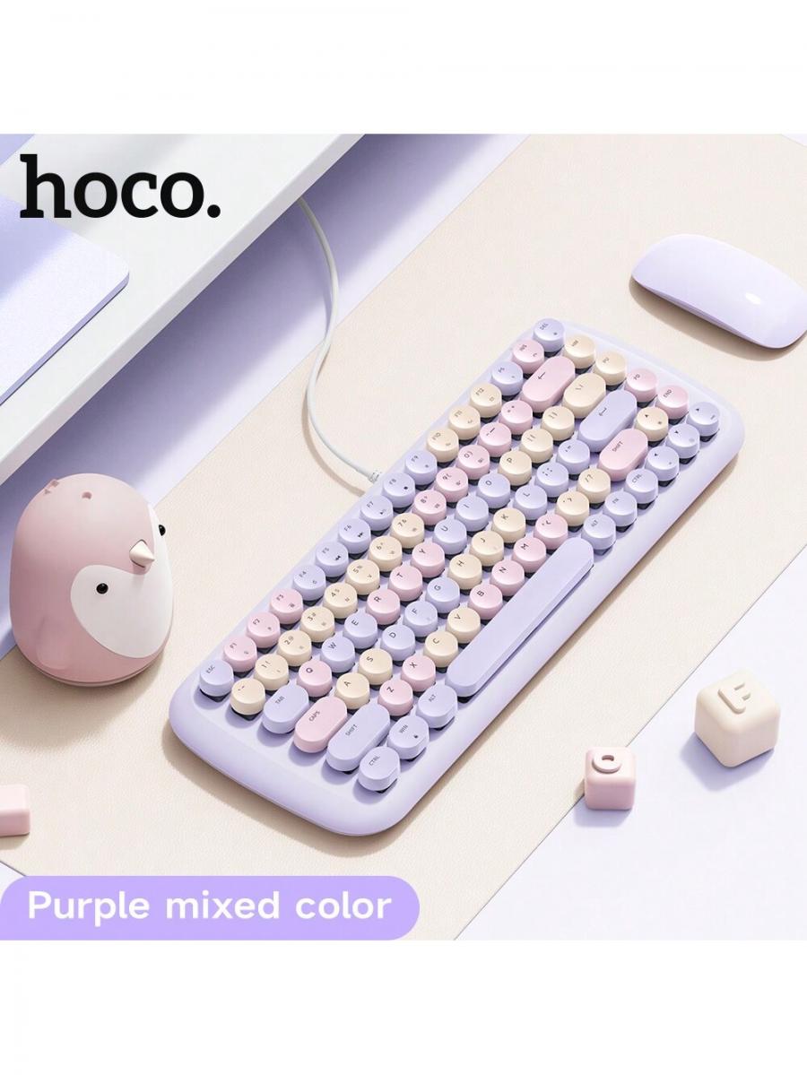 Retro RGB Wired Mechanical Gaming Keyboard for Office Use
