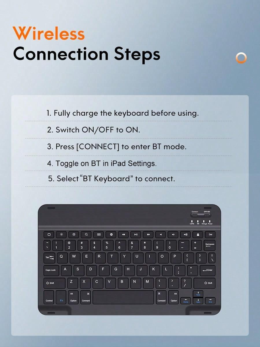 Chesona Detachable Bluetooth Keyboard Case for iPad 10th Gen 2022