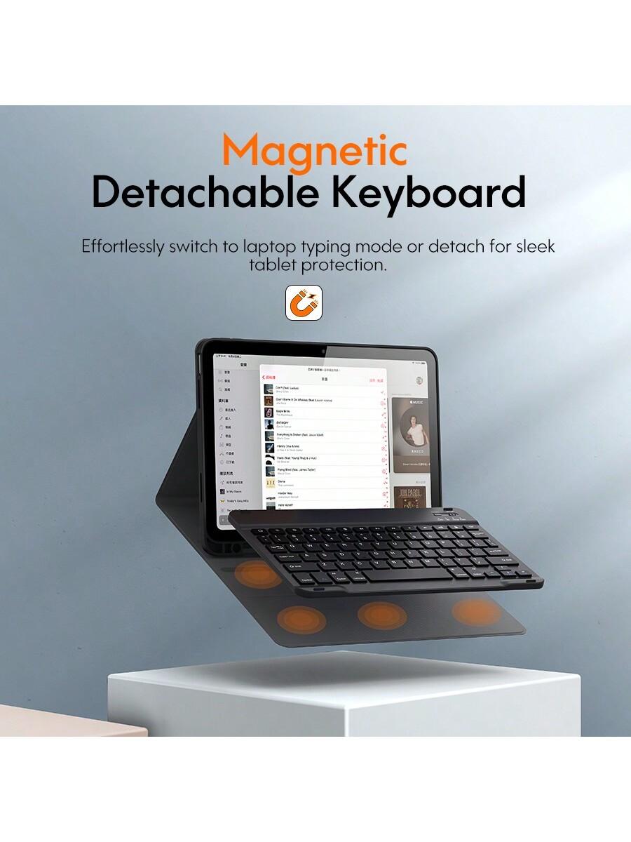 Chesona Detachable Bluetooth Keyboard Case for iPad 10th Gen 2022