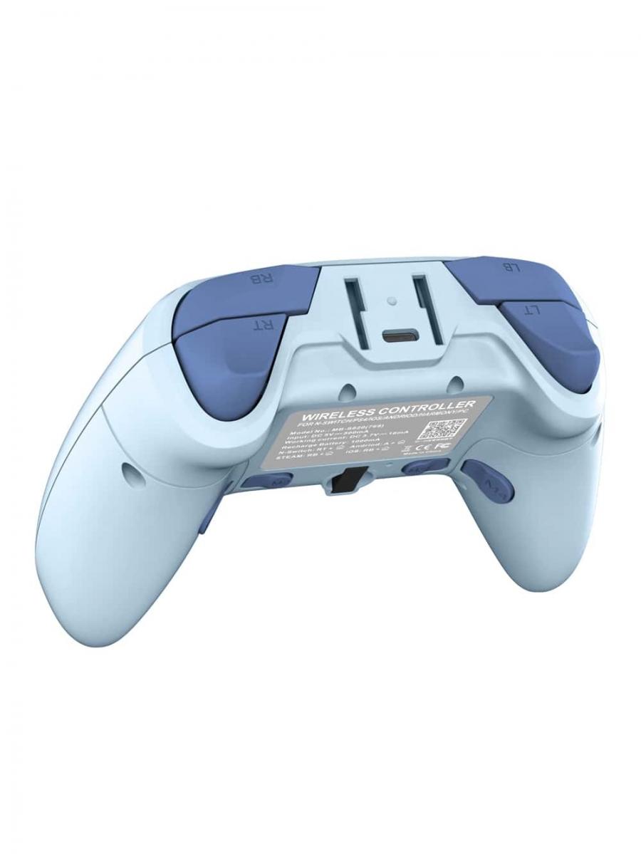 Blue Wireless Gamepad with Bracket for Switch PS4 PS3 Android iOS PC