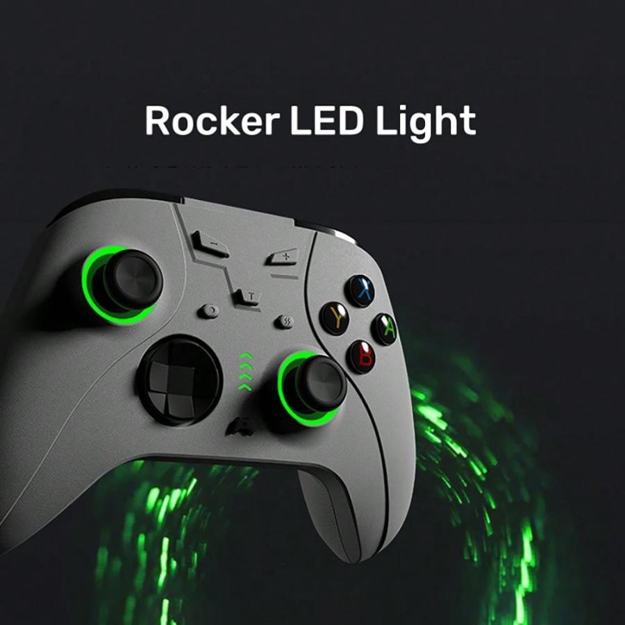 Wireless Black PC Gamepad with Detachable Metal Back Button