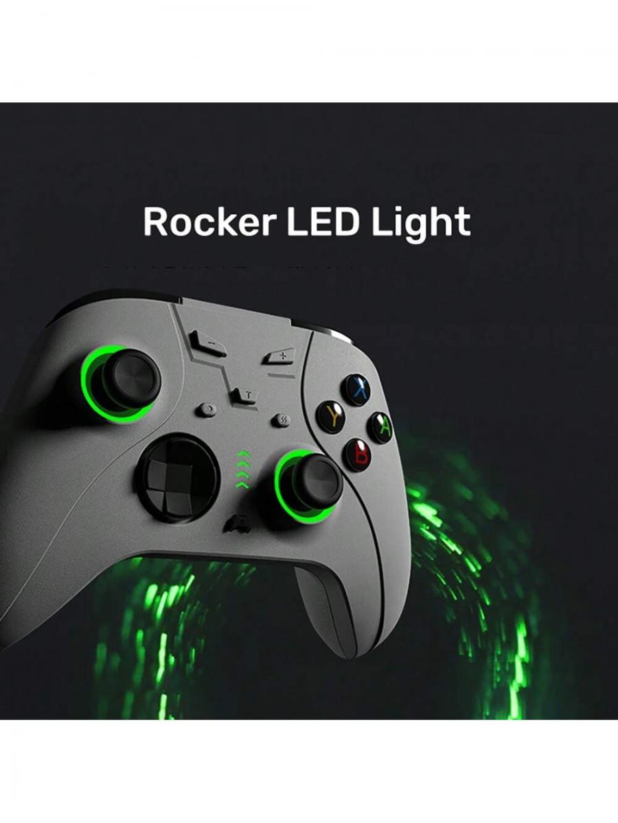 Wireless Black PC Gamepad with Detachable Metal Back Button