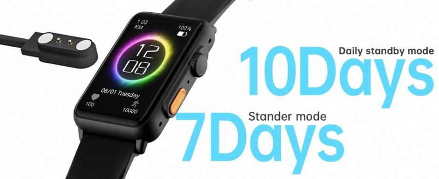Morepro Smart Watch Wireless Calling Sports Modes Health Tracker IP68