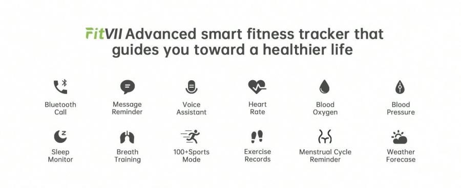 Morepro Smart Watch Wireless Calling Sports Modes Health Tracker IP68