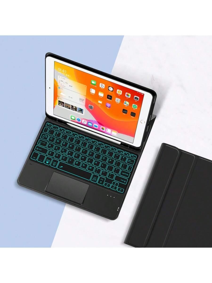 Spanish Backlit Keyboard Case with TrackPad for iPad 9th 8th 7th Gen