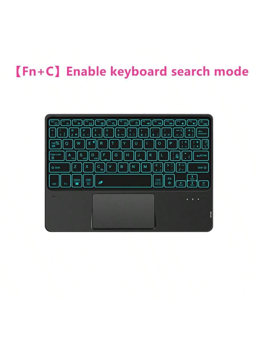 Spanish Backlit Keyboard Case with TrackPad for iPad 9th 8th 7th Gen