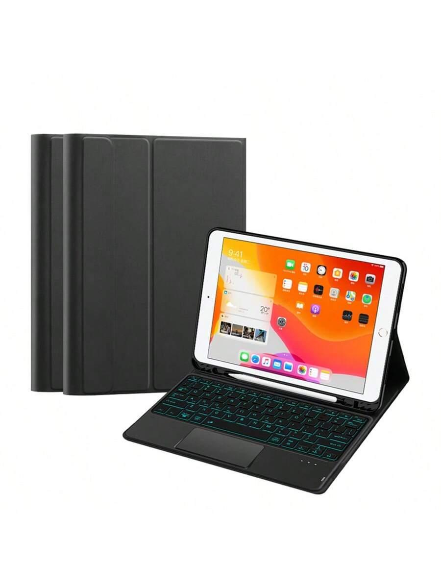 Spanish Backlit Keyboard Case with TrackPad for iPad 9th 8th 7th Gen