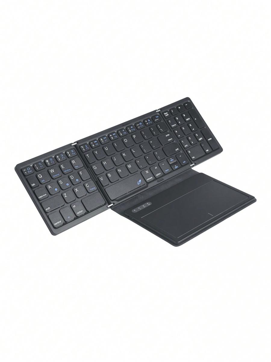 B055 Portable Foldable Bluetooth Keyboard with Touchpad for Travel