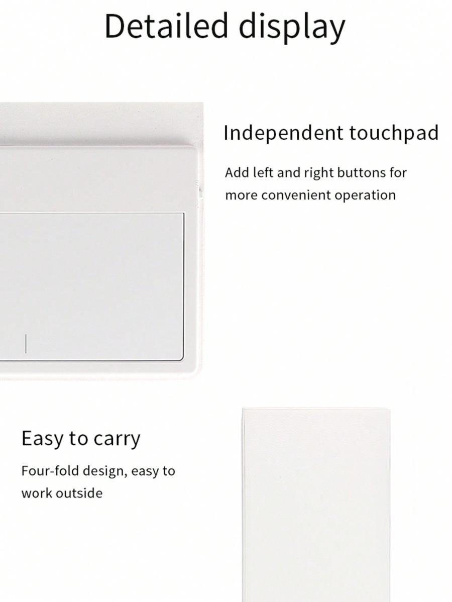 Foldable Bluetooth Keyboard with Touchpad Portable Travel Design