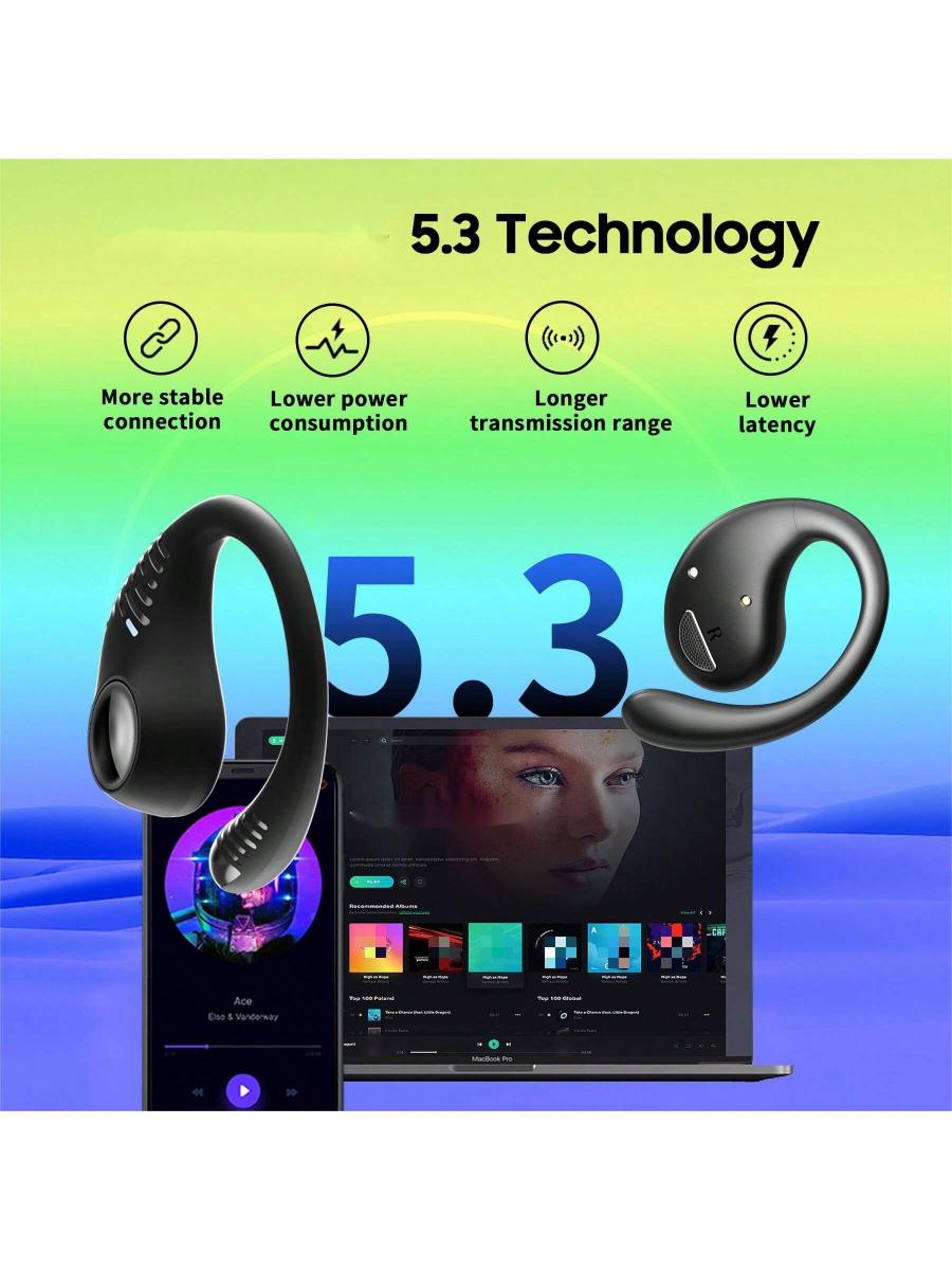 Blackview Wireless Sports Airbuds 10 Bluetooth 5.3 Touch Control Earphones