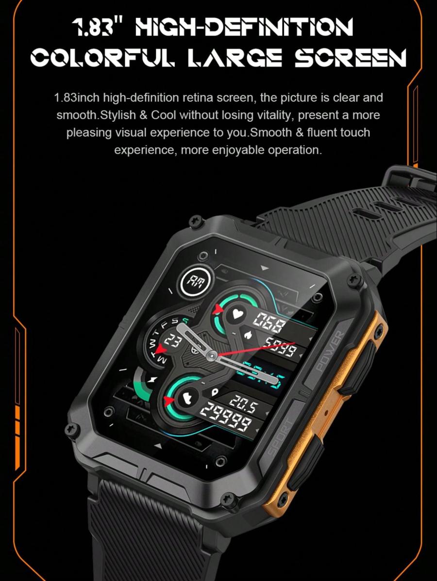 C20pro Smart Watch 183 Inch Screen Waterproof Sports Mode Battery