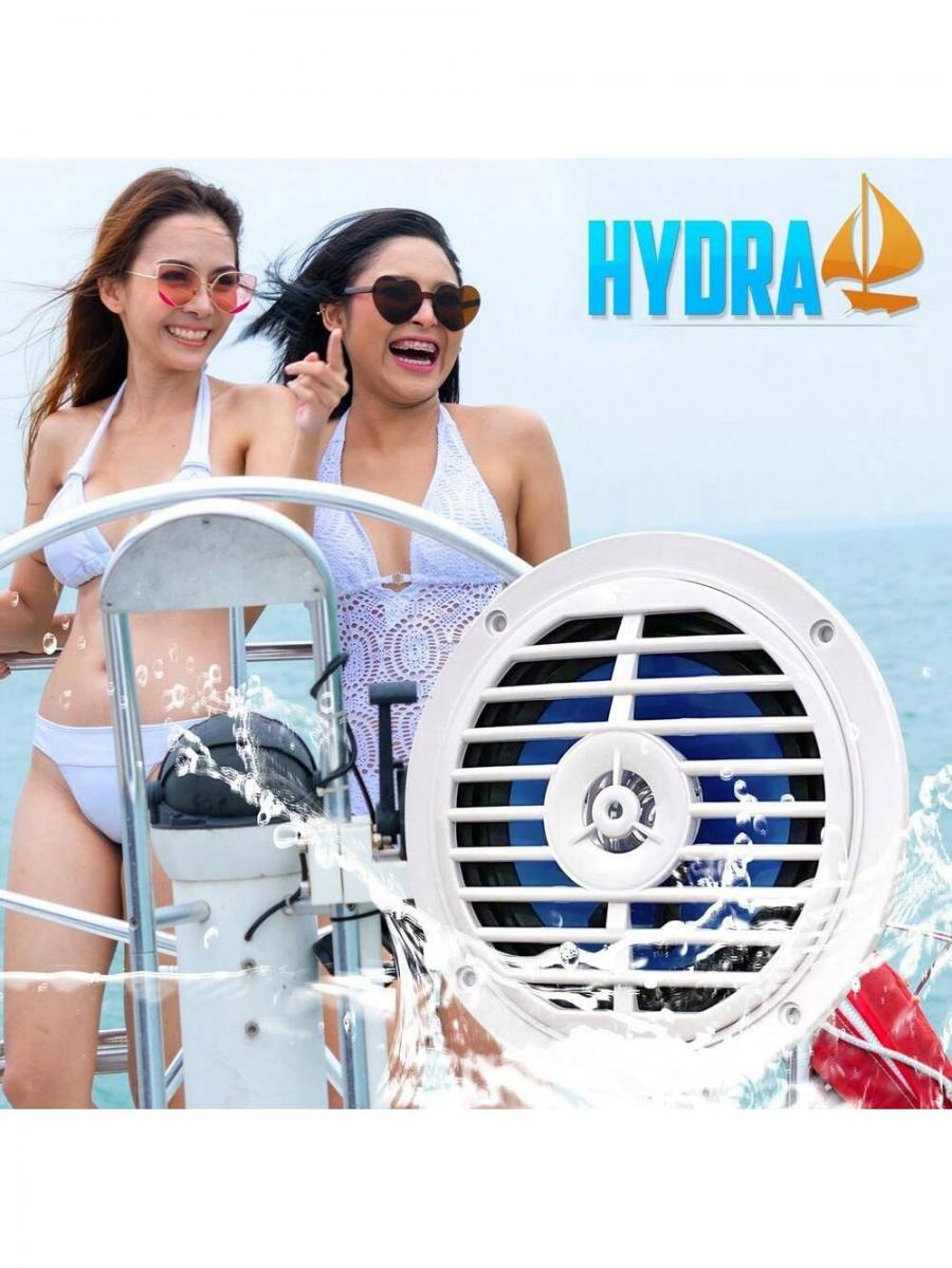 5 1 4 Dual Cone Waterproof Stereo Speaker System with Deep Bass
