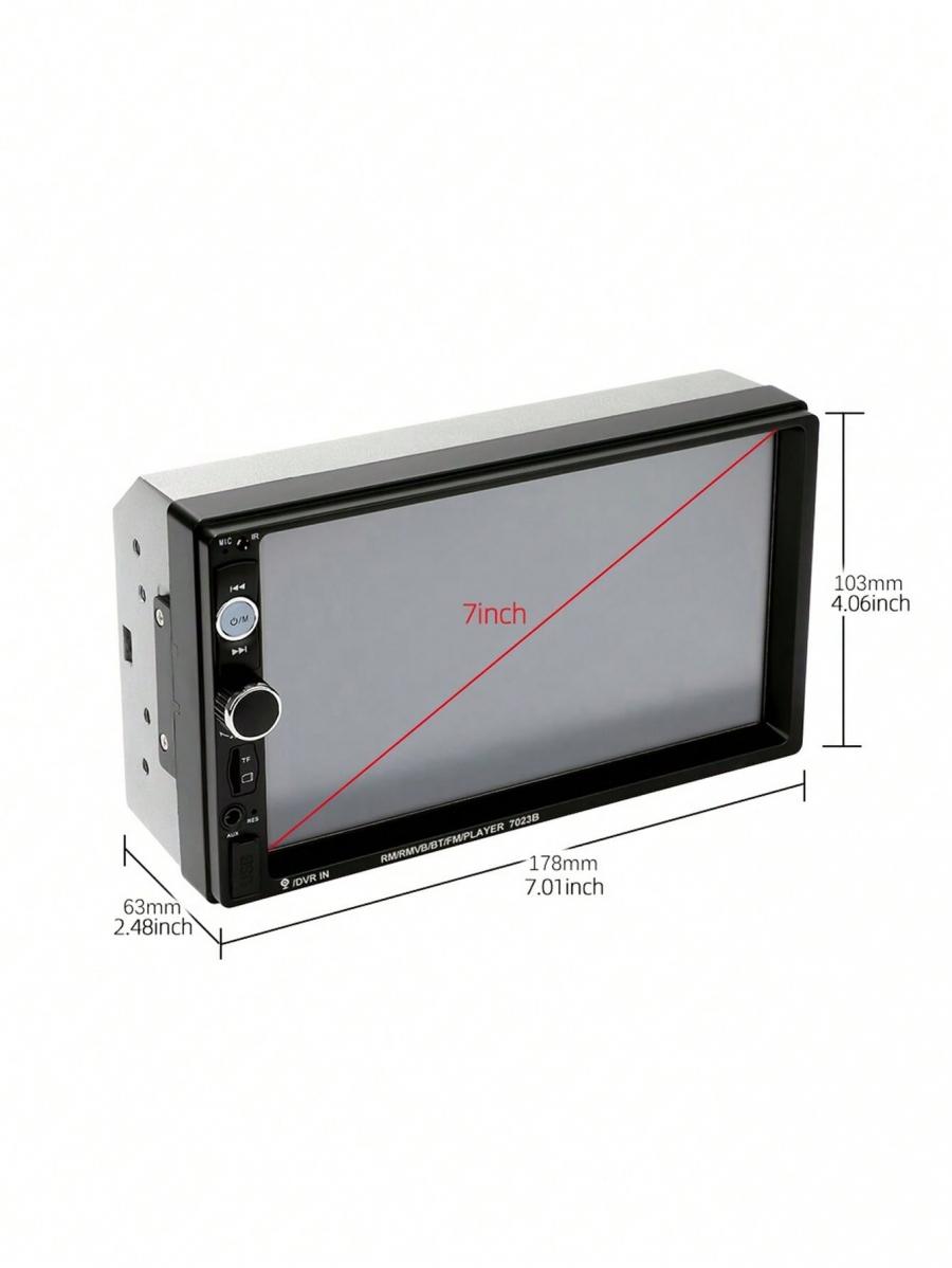 7 Inch HD Double Din Car MP5 Radio Touch Screen with Rear Camera