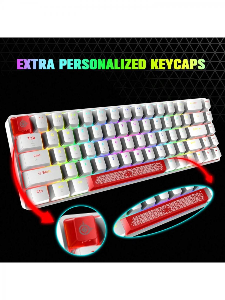 Комплект игровой клавиатуры и мыши RGB с персонализированными клавишами